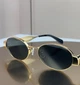 Сонцезахисні окуляри Marc Jacobs MARC 806/S золоті овальні металеві унісекс оригінал - зображення 8