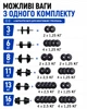 Гантели ActivEraa 2 шт по 16 кг разборные композитные, наборные — с дисками для дома и фитнеса - изображение 2