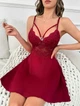 Нічна сорочка з прикрасою Серце L Бордо - зображення 5