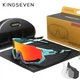 Противоударные велосипедные поляризационные солнцезащитные очки KINGSEVEN LS910 Limeted Red - зображення 1