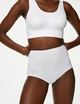 Набор хлопковых трусиков Marks&Spencer высокая посадка Full briefs 8(36) 4 шт white 0264 - изображение 2
