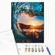 Картина по номерам Brushme Закат сквозь волны 40x50 BS31439 - изображение 2