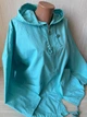Ветровка женская с капюшоном на молнии SAINT VISH весна осень размер 56-58 (2XL) бирюзовая - - изображение 3