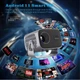 Портативний мультимедійний проєктор 4K Android A10 з Wi-Fi 2.4/5 ГГц, Bluetooth 5.2, автофокусом і автокоригцією трапеції - зображення 8
