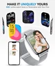 Смарт-часы 1.85" с Bluetooth-звонками, 110+ спортивными режимами и IP68 серебристый - изображение 5