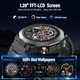 Смарт-часы Qecnato Military 1.39" HD с Bluetooth-звонками, 110+ спортивными режимами и IP68 черный - изображение 2