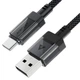 Дата кабель Acefast C12-04 USB to Type-C 3A (1.2m) (Black) (259844) - изображение 2