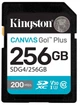 Карта памяти Kingston SDXC 256GB Canvas Go! Plus G4 Class 10 UHS-I U3 V30 (SDG4/256GB) - изображение 1