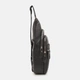 Сумка слинг через плечо мужская из натуральной кожи Laras K108883bl Черная (ROZ6501064893) - изображение 4