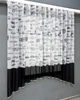 Кухонная тюль-арка VR-Textil № 1791т лен белый с черным 300х160 см (53-0209) - изображение 2