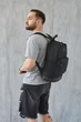 Рюкзак чорний Nike з шкіряним дном, 14х44х30 см, 25 літр - зображення 3