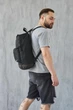 Рюкзак чорний Nike з шкіряним дном, 14х44х30 см, 25 літр - зображення 4