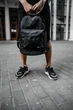 Рюкзак чорний Nike з шкіряним дном, 14х44х30 см, 25 літр - зображення 7