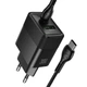 Сетевое зарядное устройство hoco. CS112A Lounge, PD30W/QC3.0, 2 порта USB-A и Type-C, быстрая зарядка 30W, кабель Type-C to Type-C в комплекте Black - изображение 4