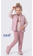 Костюм-трійка для дівчинки SANI Арт. 30169 92 см Пудрова Троянда - зображення 1