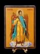 Икона Ангела Хранителя 21×29 см на дереве с натуральным холстом, частицей ладана и подставкой - изображение 1