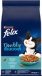 Сухой корм для взрослых кошек Purina Felix Doubly Delicious с лососем, океанической рыбой и свёклой 10 кг (8445292289627) - изображение 2