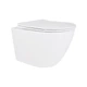 Унитаз подвесной Qtap Robin New безободочный с сиденьем Soft-close QT1333046EUQW, керамика, белый цвет - изображение 1