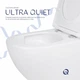 Унитаз подвесной Qtap Jay безобедочный Ultra Quiet с сиденьем Soft-close QT07335177W - изображение 5