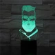 3D светодиодный светильник Barber Skull. LED светильник для барбершопа, 7 цветов - изображение 1