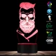 3D светодиодный светильник Barber Skull. LED светильник для барбершопа, 7 цветов - изображение 6