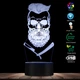 3D светодиодный светильник Barber Skull. LED светильник для барбершопа, 7 цветов - изображение 7