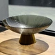 Фруктовница стеклянная "Gold & Grey" 34 см на золотой ножке Yiwu HP-34-119 - изображение 2