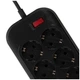 Мережевий фільтр живлення ColorWay , 6 розеток/4USB Black (CW-CHE64B) - зображення 7