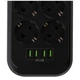 Мережевий фільтр живлення ColorWay , 6 розеток/4USB Black (CW-CHE64B) - зображення 8