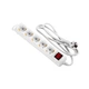 Сетевой удлинитель 2E 5XSchuko з вимикачем,1.5м, white (2E-U05ESM1.5) - изображение 2