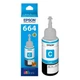 Контейнер з чорнилом Epson 664 cyan (70мл) L100/L200 (C13T66424A) - зображення 2