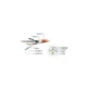 Патч-корд 0.25м S/FTP Cat 6A CU LSZH yellow Cablexpert (PP6A-LSZHCU-Y-0.25M) - изображение 4