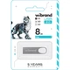 USB флеш накопитель Wibrand 8GB Irbis Silver USB 2.0 (WI2.0/IR8U3S) - изображение 3