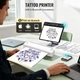 Бездротовий акумуляторний тату принтер M9 Bluetooth USB | Трансферний термопринтер A4 для тату ескізів | Білий + 5 аркушів білого термо-паперу - изображение 4