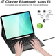 Чехол-клавиатура JADEMALL для iPad Pro 12.9" 3/4/5/6 Gen 2018–2022, Bluetooth, QWERTZ, голубой - изображение 3