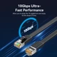 Патч-корд Vention ICGBI RJ45 Cat.7 плаский 3 м Чорний (6922794796263) - зображення 3