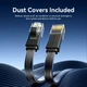 Патч-корд Vention ICGBI RJ45 Cat.7 плаский 3 м Чорний (6922794796263) - зображення 10