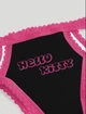 Комплект женского белья Хелоу Кити Топ и трусики Hello Kitty Lingerie Set Аниме Санрио Y2K тренд (черно-розовый) M - изображение 6