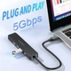 Док-станція USB3.0 Type-C HDMI 4K30Hz/USB2.0x2/USB 3.0/USB-C PD 100W 5 in 1 Hub Choetech (HUB-M80-BK) - изображение 5