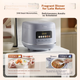 Електрична рисоварка Midea Rice Cooker 5 л для домашнього використання, розрахована на 5-8 осіб, велика місткість, антибактеріальна порцелянова внутрішня каструля, рис на дровах, мікротиск, розумне резервування, багатофункціональна швидка варка MB-5E61 - изображение 3