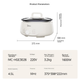 Электрокастрюля Midea MC-HGE3026, 4.5 л, съемная моющаяся, антипригарная, многофункциональная - изображение 5