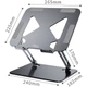 Підставка для ноутбука Laptop Stand 10-17" Aluminum Alloy Media-Tech (MT2661) - изображение 5