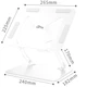 Підставка для ноутбука Laptop Stand 10-17" Aluminum Alloy Media-Tech біла (MT2661W) - изображение 4