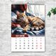 Календарь А3 перекидной настенный КОТЫ ІІ 13 листов ENTERSTORE (art. 250131) - изображение 3