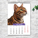 Календарь А4 (210х297 мм) перекидной настенный Коты. Портреты. 13 листов ENTERSTORE (art. 269010а4) - изображение 5