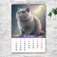 Календарь А4 (210х297 мм) перекидной настенный Коты. Портреты. 13 листов ENTERSTORE (art. 269010а4) - изображение 12