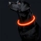 Світлодіодний LED нашийник Lesko L-18 USB Orange M водовідштовхувальний, що світиться, для собак і котів - зображення 2