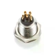 Разъем miniXLR круглый 5-контактный New Tide золотое покрытие контактов 92M-503 (5P) металлическое крепление 1шт - изображение 1