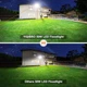 Светодиодный прожектор YIQIBRO 50W 6500K для улицы, LED прожектор холодный белый свет - изображение 6