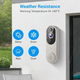 Бездротова Wi-Fi відеокамера BITEPASS 1080p FHD, AI-детекція людини, нічне бачення, двостороннє аудіо, дзвінок - зображення 5